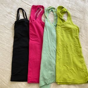 4 lululemon racer back tops